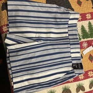 NYC Blue and White Striped Women's Shorts